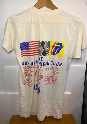 Vintage Rolling Stones '89, North American Tour, White T-Shirt