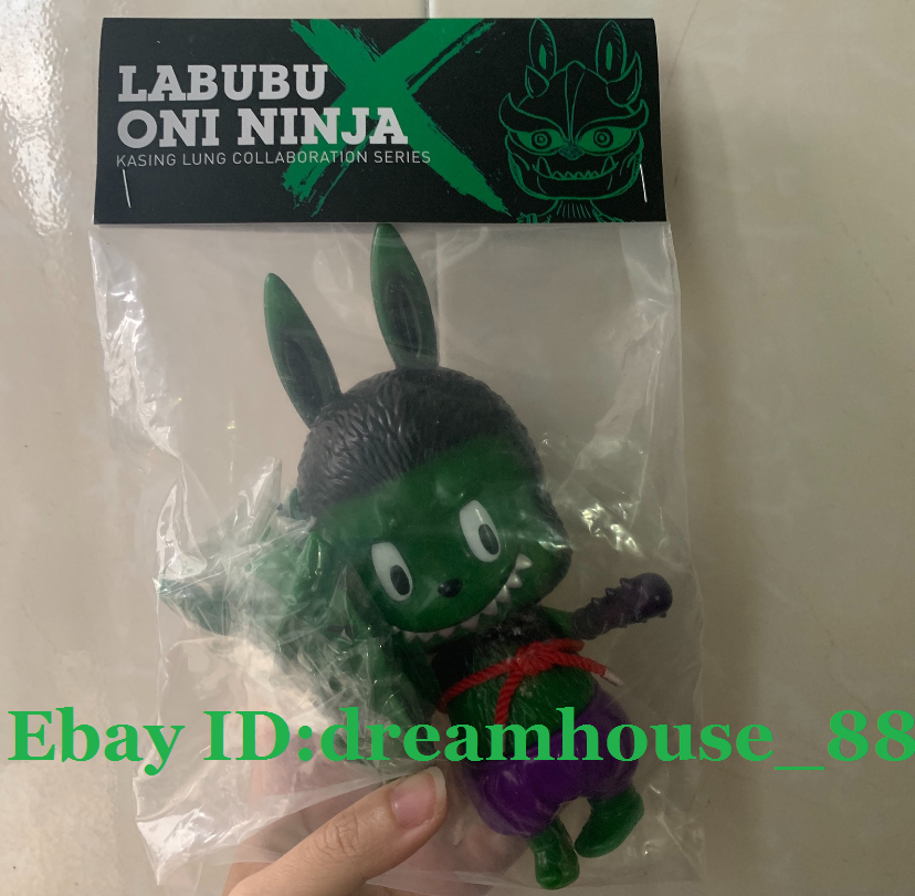 HOW2WORK LABUBU ONI NINJA Green Ver. Vinyl Sofubi Figure Toy