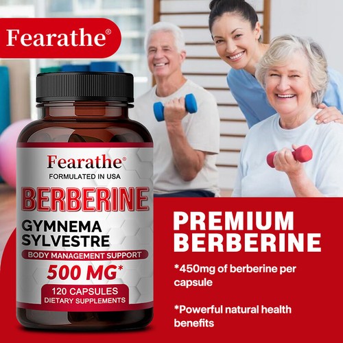 Premium Berberin HCL Extrakt 500mg, gesundes Cholesterin, Unterstützung des Körpermanagements - Bild 12 von 17