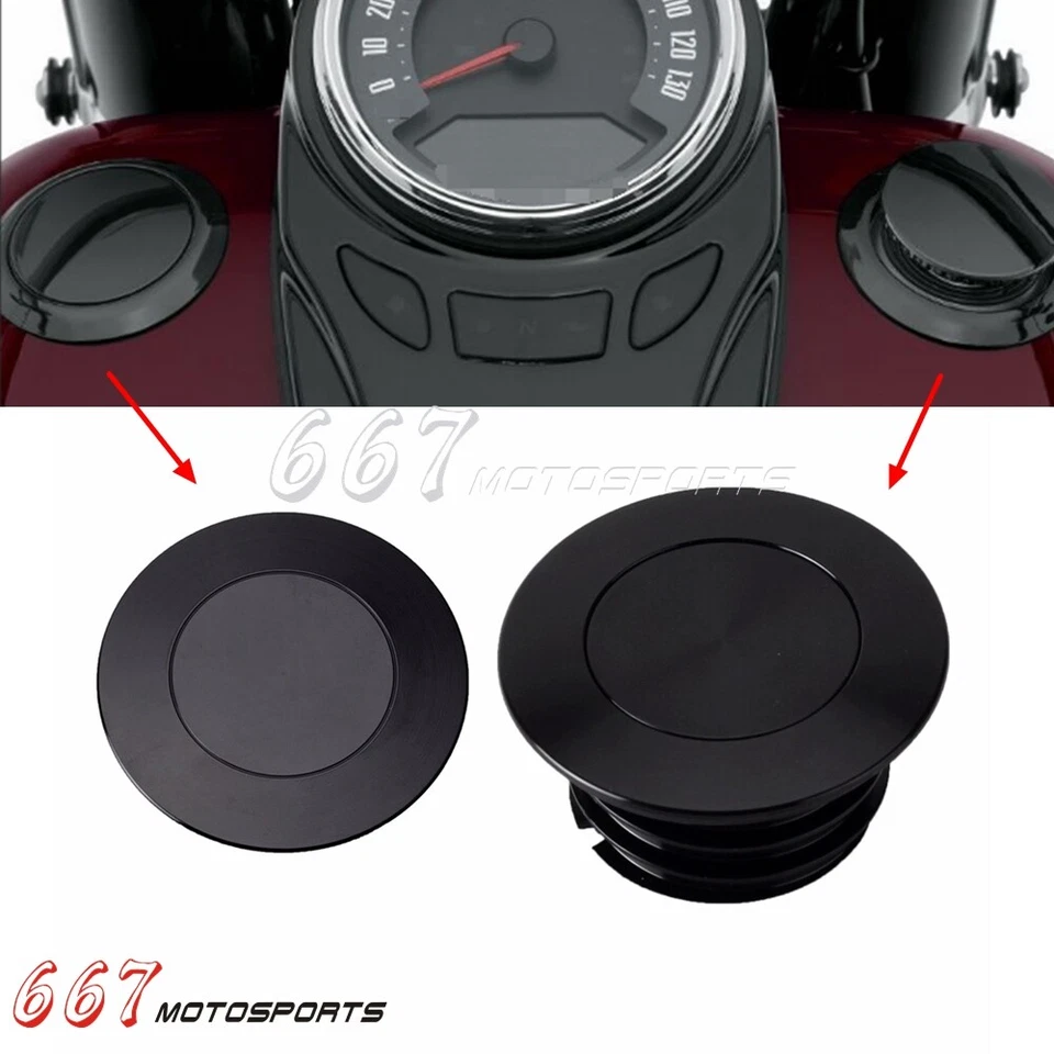 Tapa del tanque de gasolina para Harley Sport Glide FLSB Fat Boy FLFBS Low Rider FXLRS 2018-2025 Foto 2 de 4