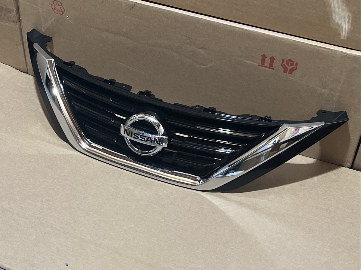 Front Bumper Upper Grille Assembly Chrome Trim For 2013-2015 14 Nissan Front Bumper Upper Grille Assembly Chrome Trim For 2013-2015 14 Nissan