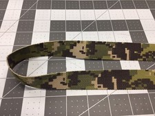 LIVESOUTSIDE AOR2 SEAL US Navy Camo Webbing 1" Wide 2 Side Print By The Yard