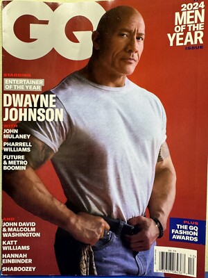 GQ Magazine December January 2024 2025 Men Of The Year Dwayne