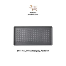 NEW IKEA BAGGMUCK Shoe Tray Mat Indoor Outdoor Underbed Storage Grey 71x35cm