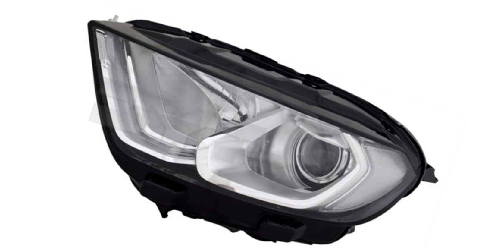 Phare avant droite électrique avec moteur pour Ford Ecosport 2017+ chrome