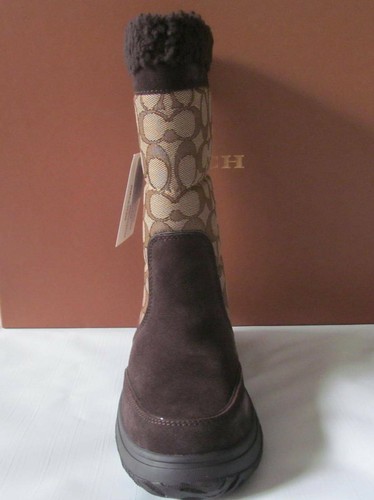 NWB COACH Sherman Brown Womens Boot Size 5.5 - Picture 7 of 10