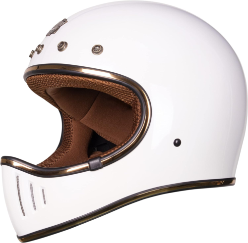 M141 Full Face Motorcycle Helmet - DOT Approved - Unisex, Classic, Elegant Desig - Picture 1 of 7