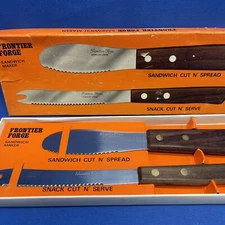 Frontier Forge Sandwich Maker Cut N' Spread Snack Cut N' Serve NEW In Box Vtg