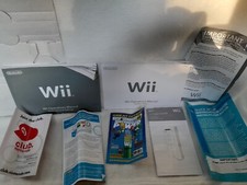 Nintendo Wii Operations Manual w/ INSERTS Club Nintendo, Quick Start Guides 