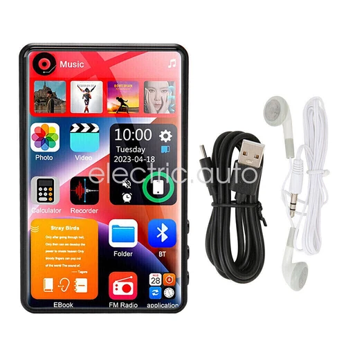 4 inch Full Touch Screen Bluetooth 5.2 Android MP3 Music MP4 Video Player 128GB