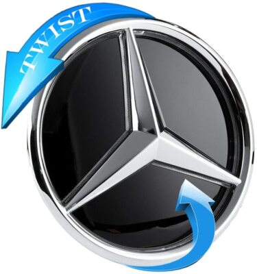 X1 Mirror Car Star Logo Led Front Emblem Grille Light For Benz E Class 2016-2020