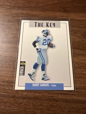 1995 Upper Deck Collector's Choice ''The Key'' Barry Sanders Detroit Lions #U62