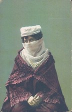 TURKEY Constantinople nice lady portrait 1920s PC