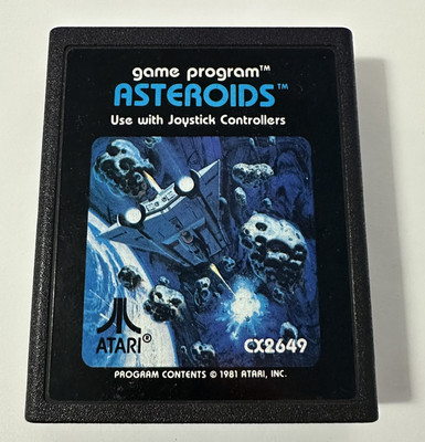 Atari 2600 Asteroids Game Cartridge   Vintage Classic   Great Condition