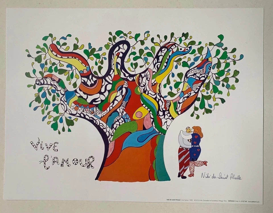Niki de Saint Phalle Poster Kunstdruck Vive l amour 30x40 cm Neu I Germanposters - Bild 2 von 3