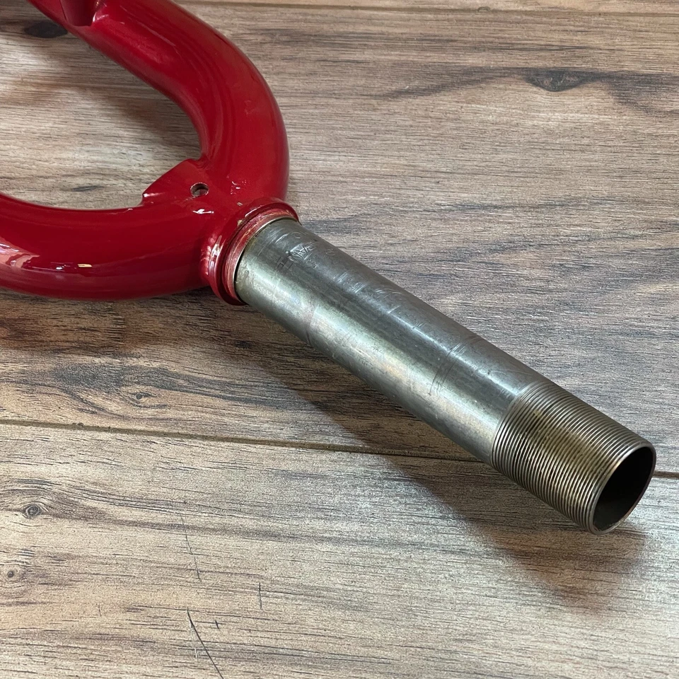 NOS Tange Ultra Lite MTB Prestige 1 1/8 Threaded 26 390 AtoC 138mm 776g Red - Image 3 of 4