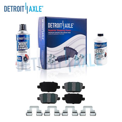 REAR Ceramic Brake Pads for 2008 2009 2010 - 2013 Land Rover LR2 07-08 Volvo S80