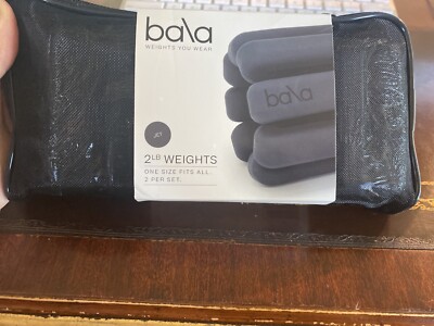 Brand New Bala Bala Bangles Weights 4lb Pair  Jet Black 2lb Each AMAZING