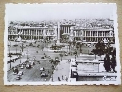 TOURISTENFOTO - PLACE DE LA CONCORDE, PARIS FRANKREICH (apx. 8,8x6,2 cm)