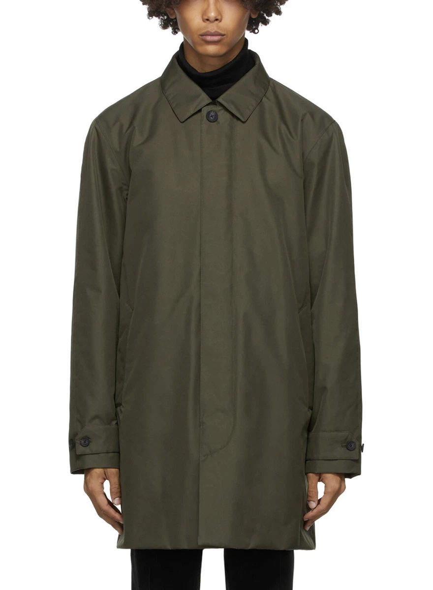 Z Zegna Mens Microtene Mac Coat X Large Green Raincoat NWT 940