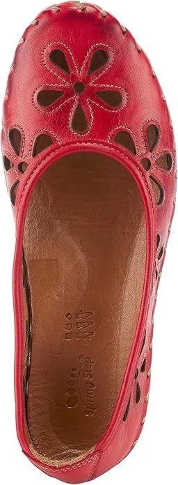 Spring Step Z5595* Red Leather Rayely Ballet Flat Shoes Size EU 39 US 8.5 M - Image 2 of 4
