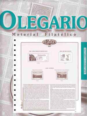 Hojas España Olegario - Montada con protectores - GRABADO HOJITA COLON