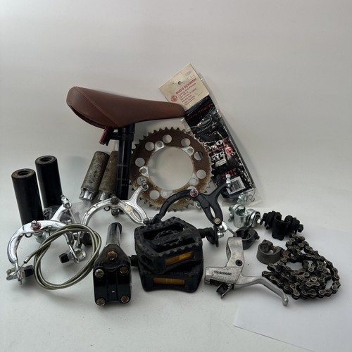 Vintage BMX Bike Parts Lot GT Old School Mongoose Race Schwinn MX B03