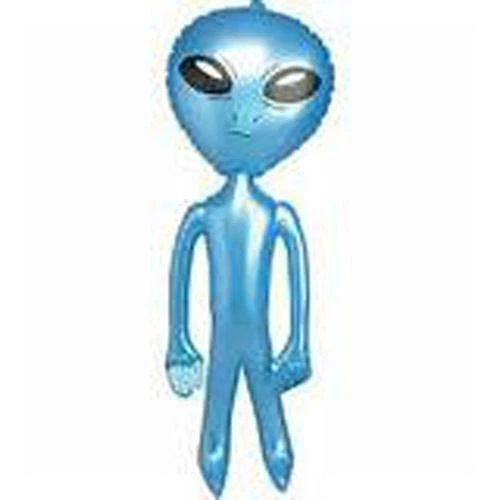 BUY 1 GET 1 FREE BLUE 24 in INFLATABLE ALIEN ufo inflate toy blowup aliens