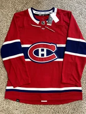 Montreal Canadiens Home Red Adidas PrimeGreen Authentic Hockey Jersey SIZE 52