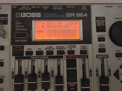 Boss BR-864 Digital 8 Track Portable Recording Studio READ