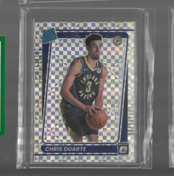 2021-22 Donruss Optic 173 Chris Duarte Rated Rookie CheckerBoard Prizm