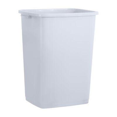 Superio Large Kitchen Trash Can 13 Gallon, 52 Qt Waste Bin, White Smoke