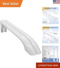 High-Strength 2-Pack Refrigerator Door Handles - Glossy Finish, Ambidextrous