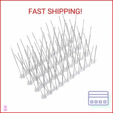 Boenoea Bird Spikes, Bird Devices Outdoor of Stainless Steel for Fence Windowsil