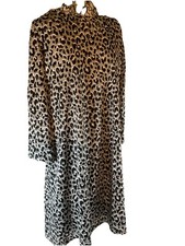 Kim Rogers Women Black/White Polyester Long Sleeve Knee Length Dress M. L71