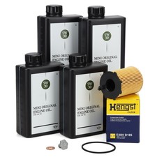 4L ORIGINAL 5W-30 LL-04 Motoröl HENGST Ölfilter für MINI R56 R55 ONE D COOPER D