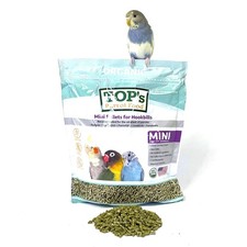 TOPs Parrot Food Mini Pellets Bird Food for Budgies, Cockatiels, Parrotlets, ...