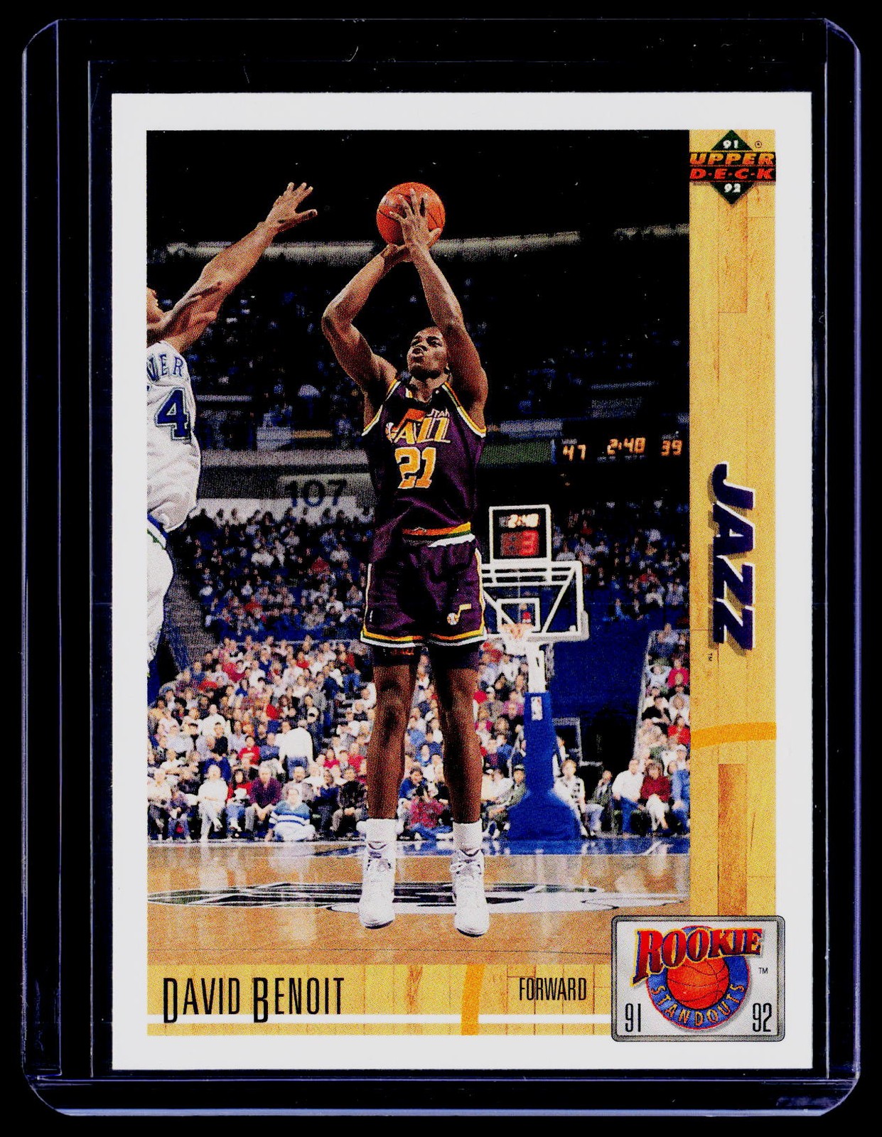 1991-92 Upper Deck #R34 David Benoit Rookie Standouts BK53