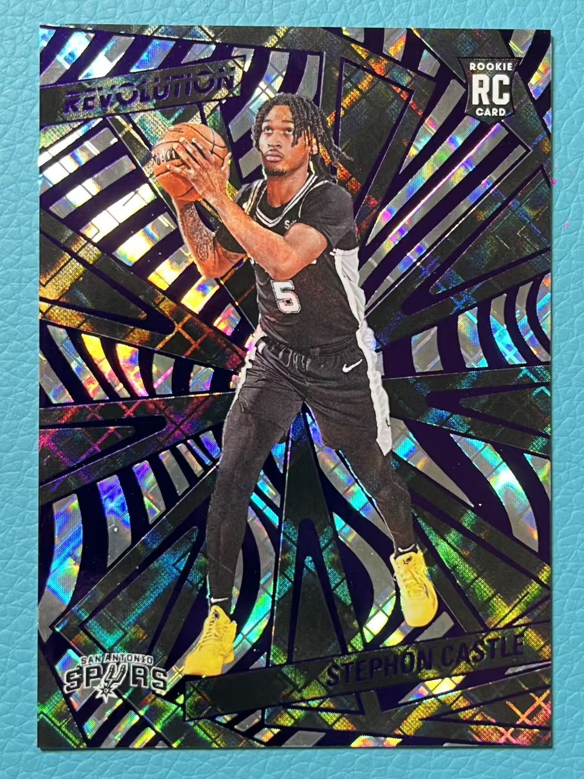 Stephon Castle 2024-25 Panini Revolution 96/99 Spurs Cosmic #116