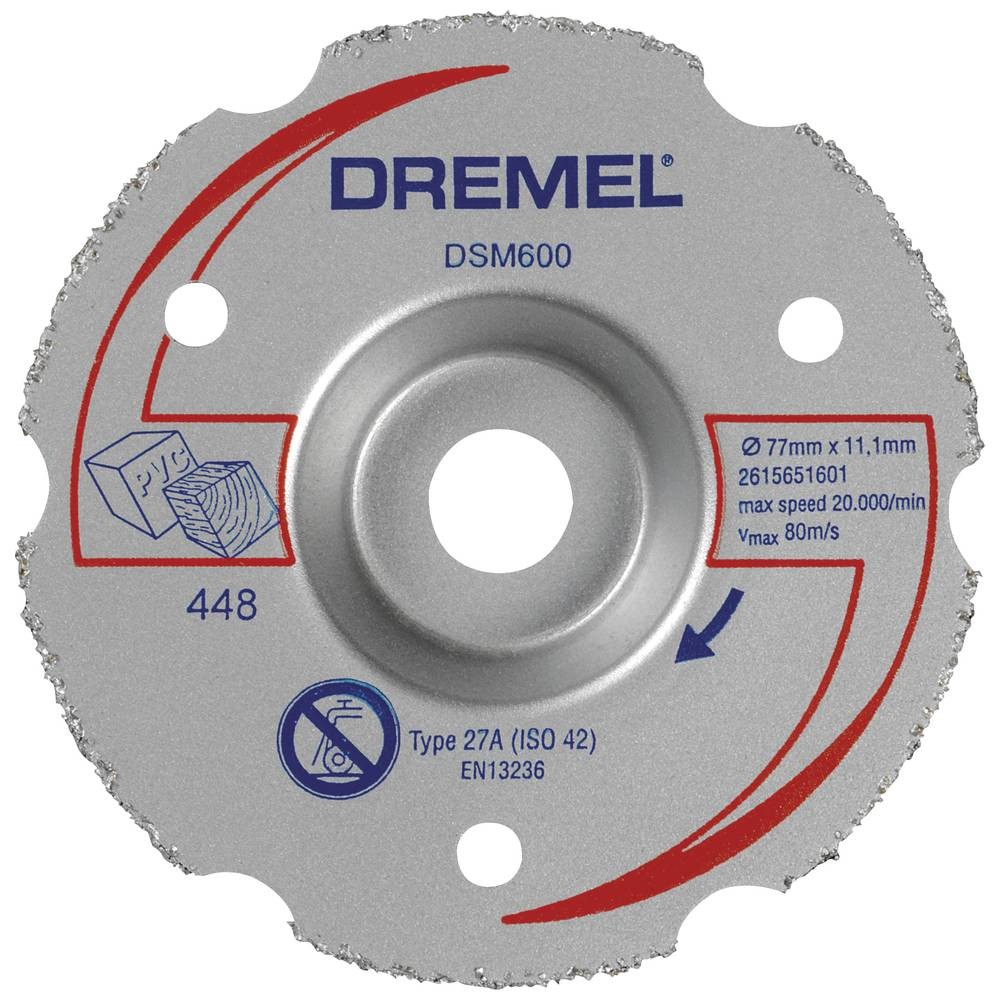Disque à tronçonner Dremel 77 mm pour couper du bois dur sans brûlure ni effort