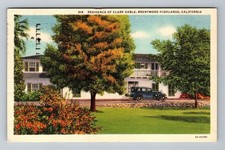 Brentwood Highlands CA-California Residence Clark Gable c1936 Vintage Postcard