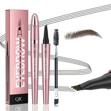 3D Waterproof Microblading Eyebrow Pen with 4 Fork Tip,QIC Eyebrow 4 Tip Brow Pe