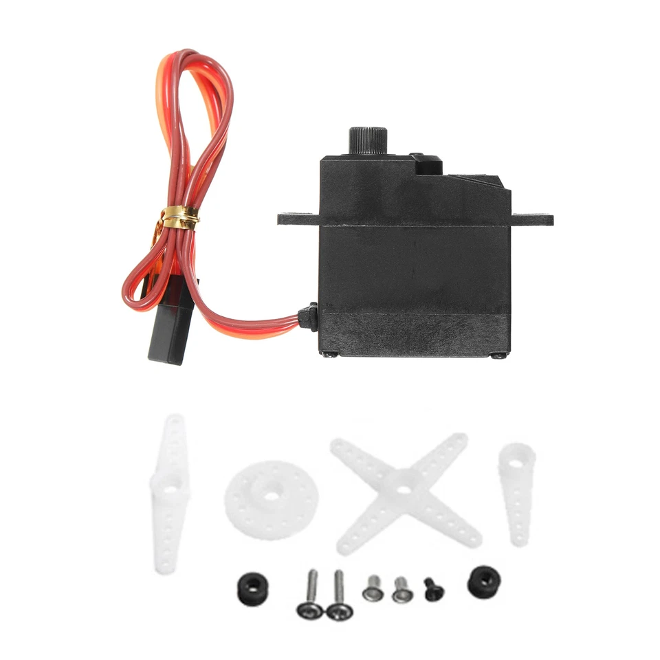 Metal Steering Gear Servo Set For WPL 1/16 RC Car B14 B16 Tow Hook SCX10 D90 - Image 4 of 4