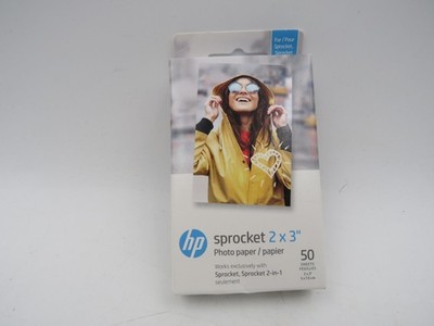 HP Sprocket Zink Photo Paper 2x3'' for HP Sprocket Photo Printers 50 Sheets