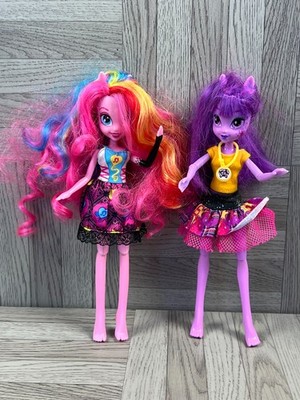 Equestria Girls My Little Pony Twilight Sparkle Puppe & Pinkie Pie Rainbow Rocks