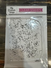 My Favorite Things Brush Splatter Background Stamp