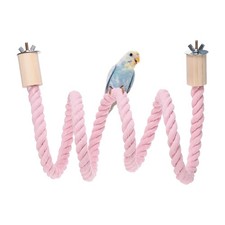Bird Rope Perch Swing Bird Stand Rope Perch 47 Inch Pink