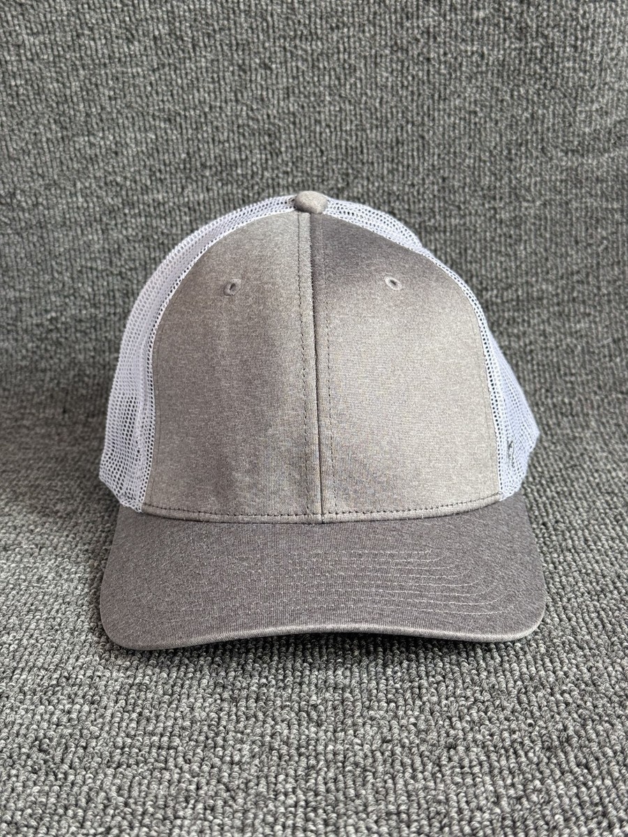 '47 Brand Blank Trucker Snapback Grey White Mesh Back Curved Brim Hat