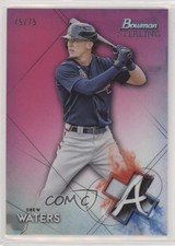 2021 Bowman Sterling Prospects Magenta Refractor 75/75 Drew Waters #BSP-22 0a3