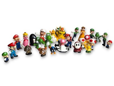 EUC 26pc Assorted Lot of Super Mario Bros PVC Action Figures